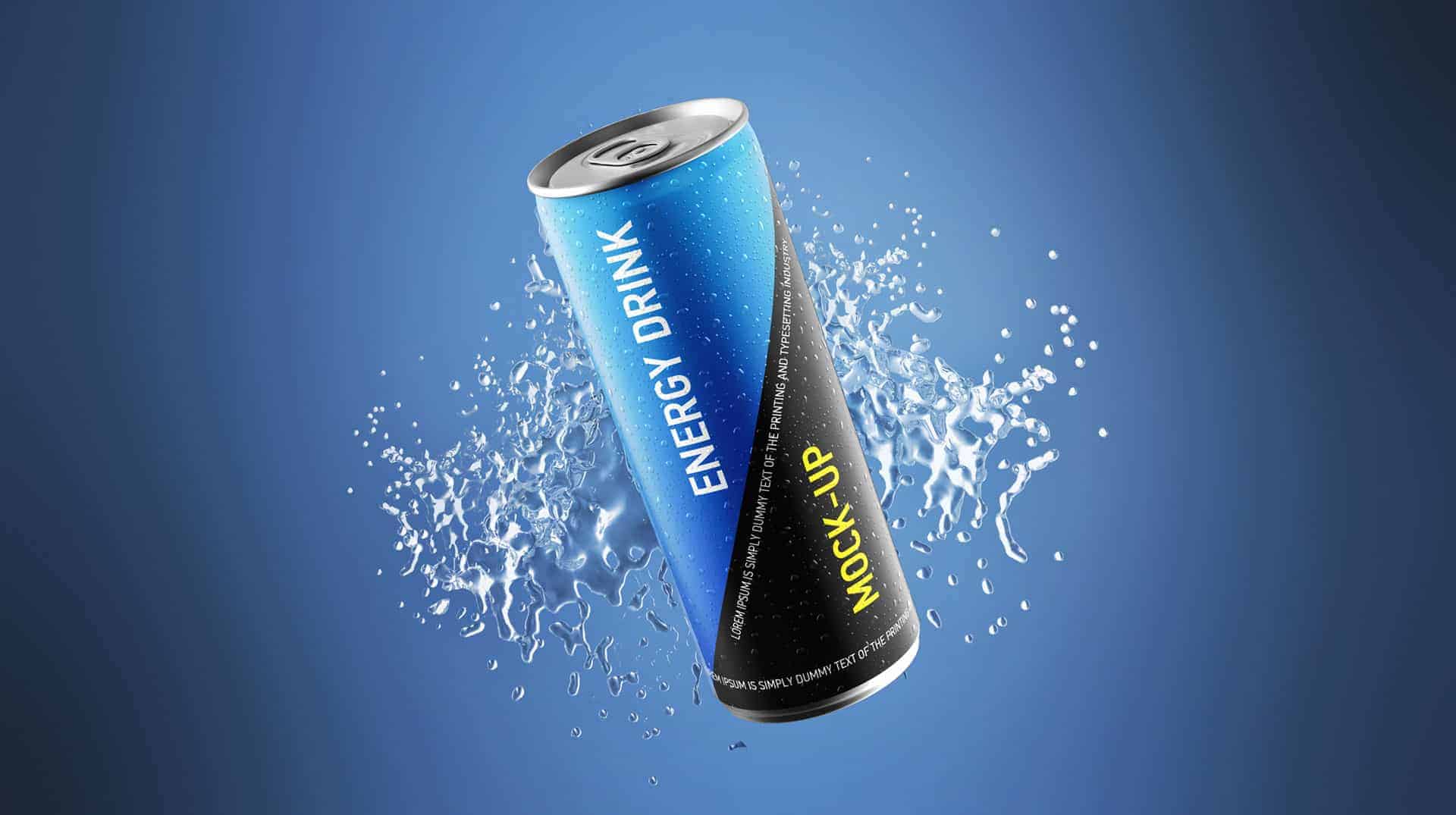 Energy Drink can Mock Up